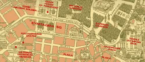 click to see larger syntagma map athens