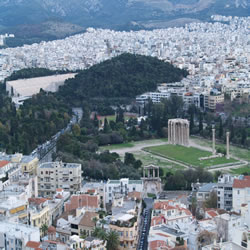 The temple of olympian zeusand the olympic stadium