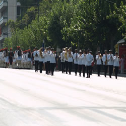 From the Presidential Guards Barracks to the Square entails a short march