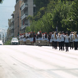 From the Presidential Guards Barracks to the Square entails a short march