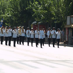 From the Presidential Guards Barracks to the Square entails a short march