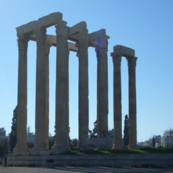 sights to be seen from Temple of Olympian Zeus