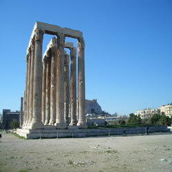 sights to be seen from Temple of Olympian Zeus