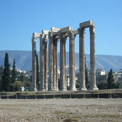 sights to be seen from Temple of Olympian Zeus