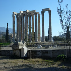 sights to be seen from Temple of Olympian Zeus