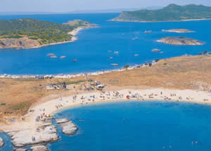 Ammouliani islet beach