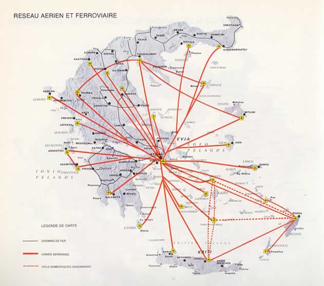 airports map greece