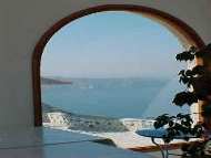 Harry's Greece Travel Guide Weddings honeymoons and renewal of vows in greece view of the caldera from  santo interior