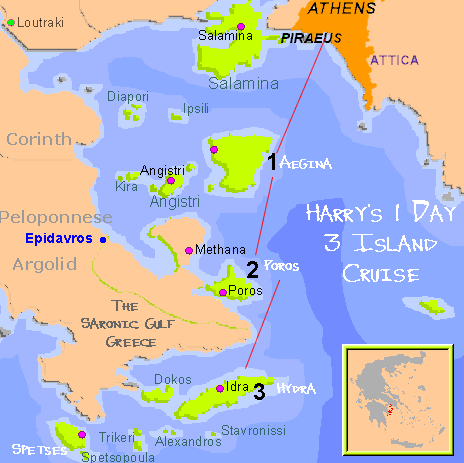 map saronic gulf