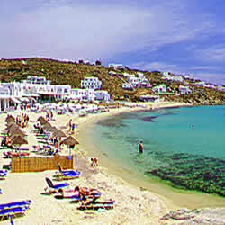 one of the many organized beaches