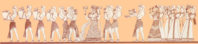 minoan wall fresco knossos