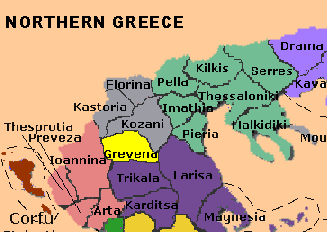 grevena greece map