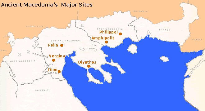 th major sites of macedonia