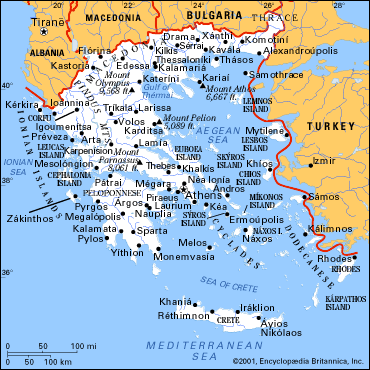 Map Of Ancient Greece Athens. touring map greece Athens