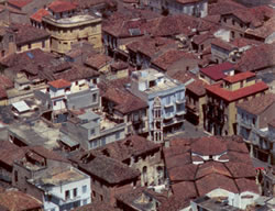 town fomr the castle view