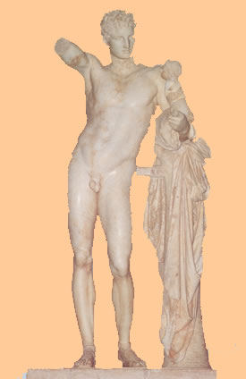 the hermes of Praxitelis