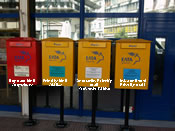 the mail boxes outside the PO