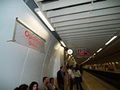 down on the metro platform