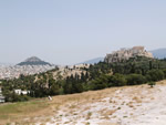 view of two major monuments in Athens 