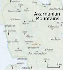 map Akarnanian Mts