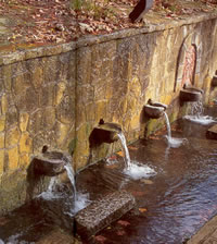 In Mountainous Greece water is often free and provided courtesy local municipality