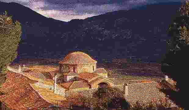 Greek Orthodox Byzantine Monastery Osios Lukas Sites Greece