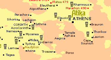 Isthmia  map