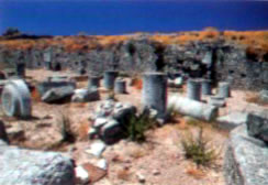the remains of the anicent agora