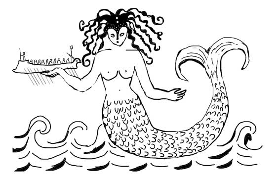 greek gorgonas or mermaids