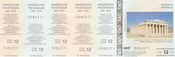 here is the 12 eu ticket with its associated stubs