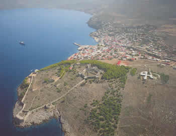 Pylos aerial view