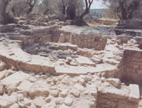 the ruins at eleftherna