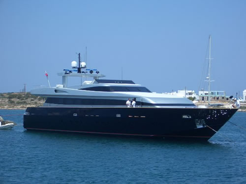 local sleek yacht
