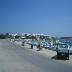 the water front town of anit-paros