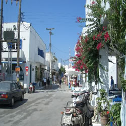the water front town of anit-paros