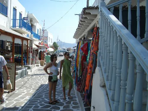 the town or anti-paros various scenes