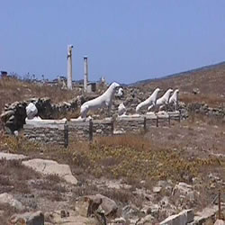 phallic lions of delos