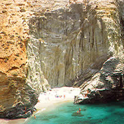 a nice beach on folegandros