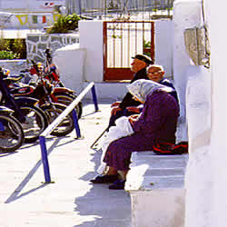 elderly resting