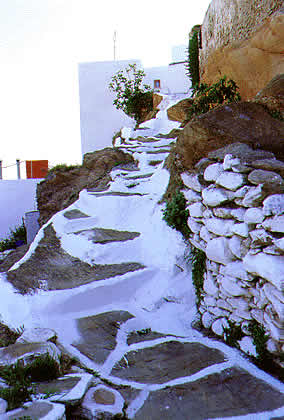 painted cement walkway