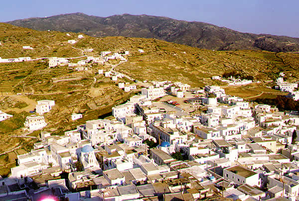 view of town from above