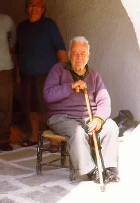 old man resting