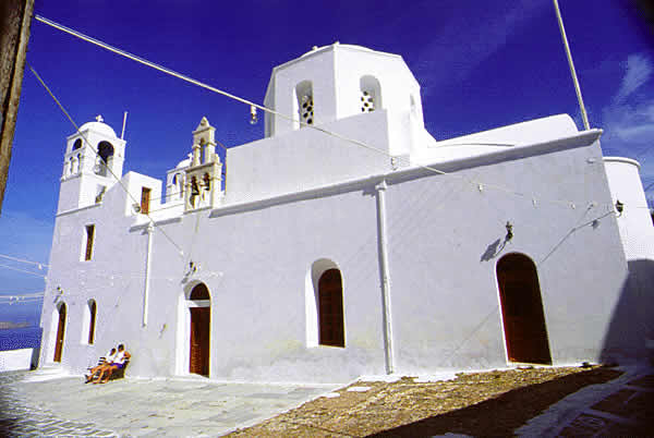 white cycladic church