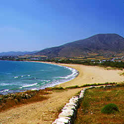 a beach on Paros off season