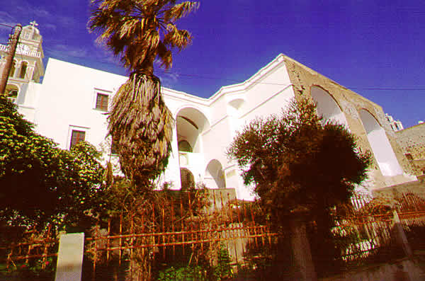 buildings are stone faced