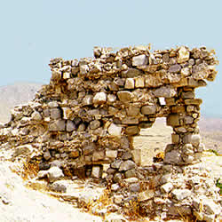 ruined ancient wall