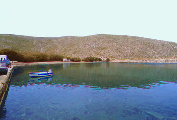 a small boat moored