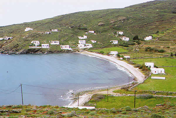 a green beach