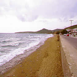 a sandy beach