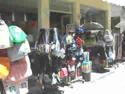 flip flops and beach stuff